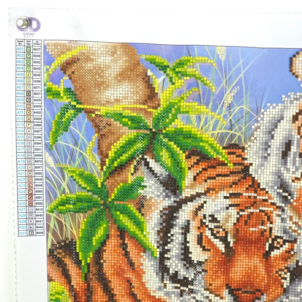 Diamond Dotz Tender Tigers Completed‎ Diamond Painting Wildlife Art 52x37cm RTF